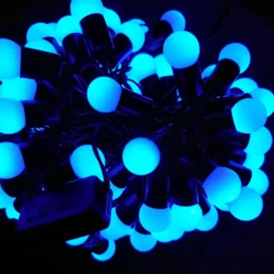 Guirnalda LED Bulbo Azul – 10,5M – 100 LEDs