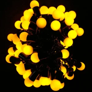 Guirnalda LED Bulbo Amarillo – 10,5M – 100 LEDs