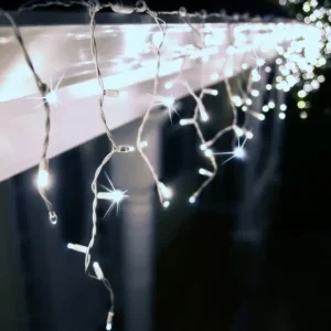 Cortina LED Asimétrica Blanco Frío – 1,8×0,5M – 48 LEDs