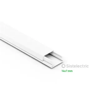 Cablecanal Sistelectric 14×7 con cinta autoadhesiva x metro