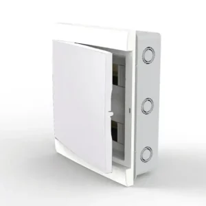 Caja Q Energy Embutir 24 polos frente y puerta blanca