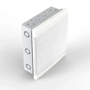 Caja Q Energy Embutir 36 polos frente y puerta blanca