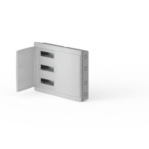 Caja Q Energy Embutir 72 polos frente y puerta blanca