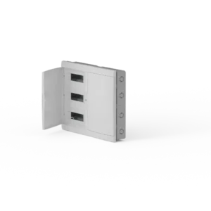 Caja Q Energy Embutir 96 polos frente y puerta blanca