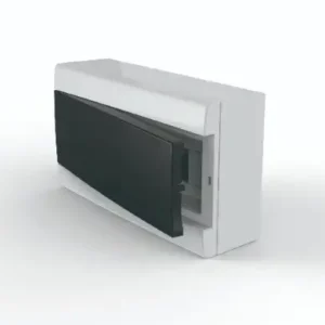 Caja Q Energy sobreponer 16 polos marco Gris y pta fume
